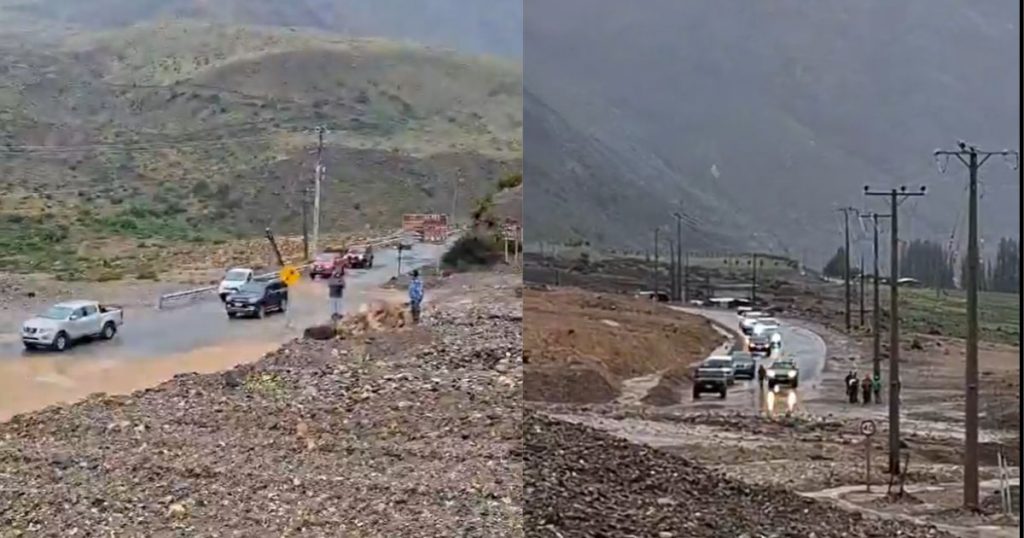 Deslizamiento de sedimentos deja personas aisladas en el Cajón del Maipo: Tránsito se mantiene suspendido