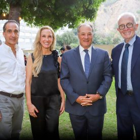 Pablo Zalaquett, Vesna Radnic, gerente general de Radio Agricultura, Juan Sutil, director de Radio Agricultura y Pedro Carcuro.