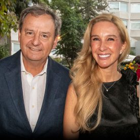 Gerardo Varela, director de Radio Agricultura y Vesna Radnic.