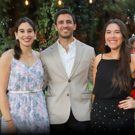 Begoña Torres, Arturo Hasbún y Bárbara Bayolo.