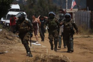 Balean a un segundo carabinero durante desalojo de megatoma de San Antonio