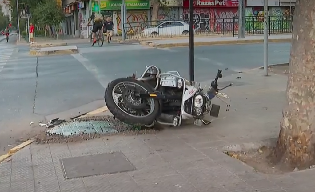 Conductor ebrio choca a carabinero en Providencia: Sujeto extranjero fue detenido