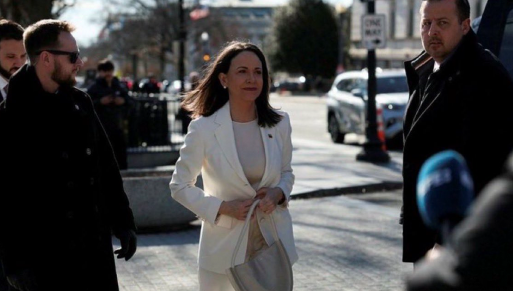 María Corina Machado afirma que “contamos con el presidente Trump para la libertad de Venezuela”