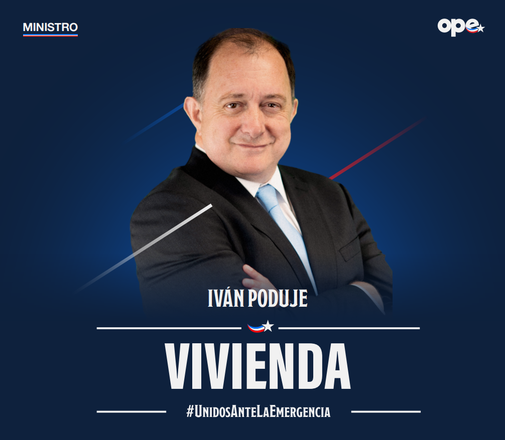 Iván Poduje asumirá Vivienda y Urbanismo: enfrentará déficit habitacional y reconstrucción