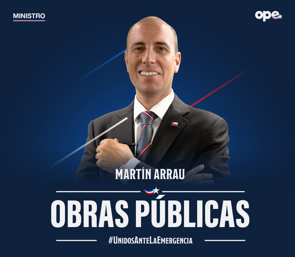 Perfil técnico y regional: Martín Arrau es designado al Ministerio de Obras Públicas