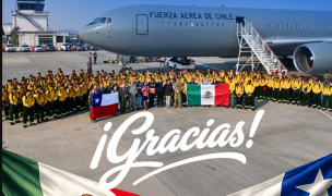 145 brigadistas mexicanos aterrizan en Concepción para apoyar en el combate de los incendios