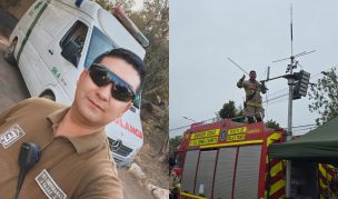 ¡Un héroe en Penco! Carabinero cambió de uniforme durante incendio y asumió liderazgo como bombero