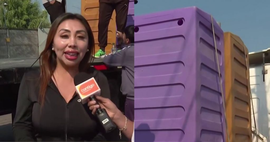 Naya Fácil se la jugó en zona de catástrofe e instaló 10 baños químicos