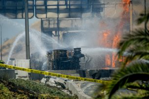 Tras casi cinco horas de silencio: Gasco se pronuncia por fatal explosión de camión en Ruta 5 Sur