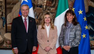 Kast cierra su gira en Europa con encuentro junto a Giorgia Meloni en Roma