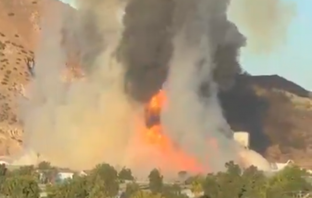 Las impactantes imágenes de la enorme explosión que mantiene colapsado General Velásquez y la Ruta 5