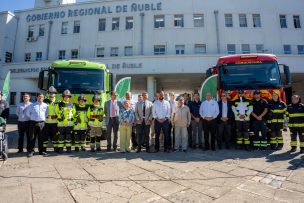 Cobquecura y San Nicolás reciben vehículos de Bomberos tras inversión de $6.3 mil millones