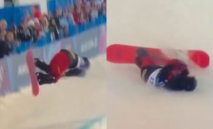 VIDEO | Impactante caída de conocida snowboarder en los JJ. OO. de Invierno