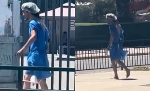 Captan a paciente deambulando con bata y sonda en Maipú