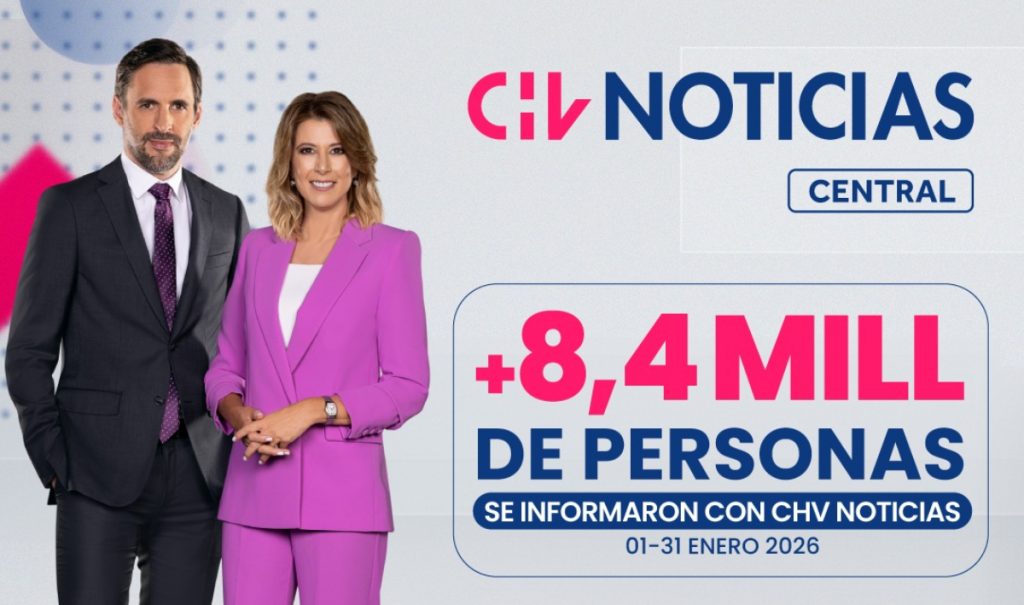 “CHV Noticias Central” fue el informativo líder en sintonía durante enero
