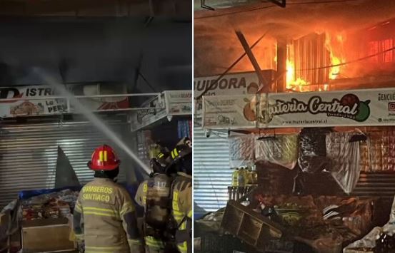 Incendio en la Vega Central afectó a más de 50 locales durante la madrugada