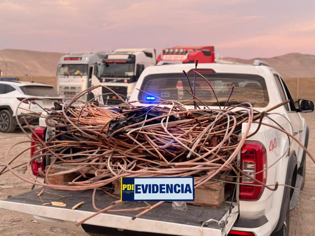PDI incauta más de 10 toneladas de cobre ocultas en camión en Arica