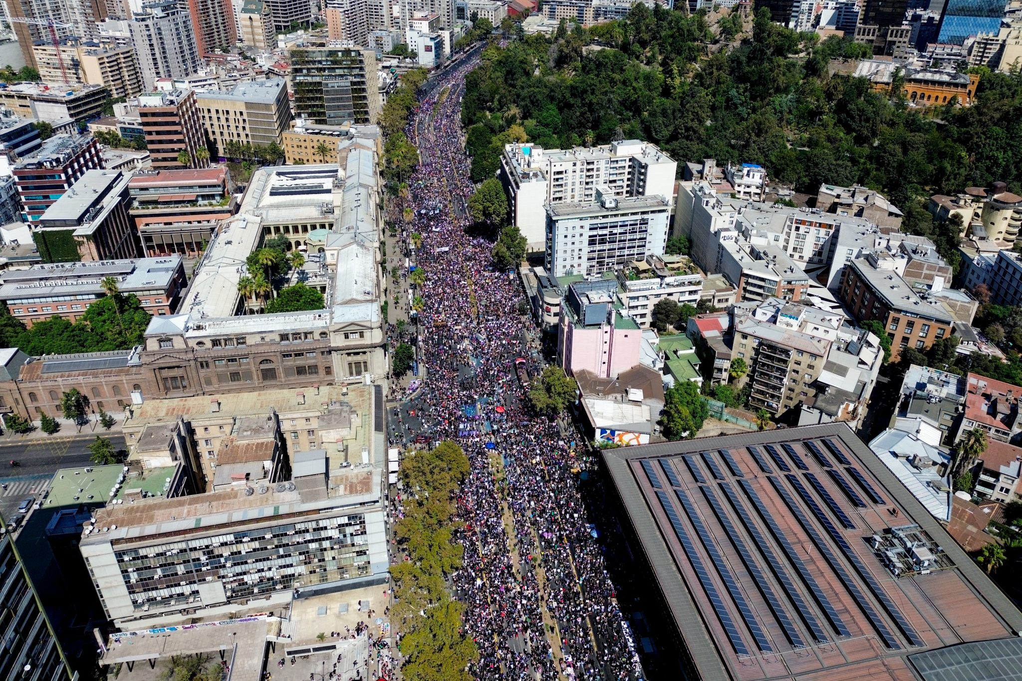 FOTOS | Marcha del 8M en Santiago: Así se vive la movilización por el ...