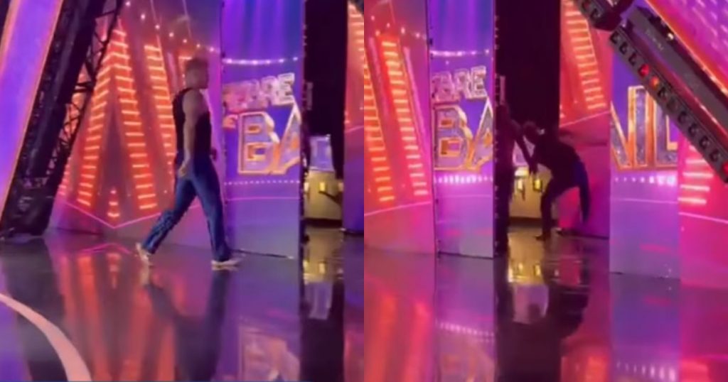 Junior Playboy salió furioso de Fiebre de Baile y una dolorosa caída terminó robándose el show