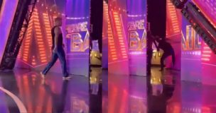 Junior Playboy salió furioso de Fiebre de Baile y una dolorosa caída terminó robándose el show