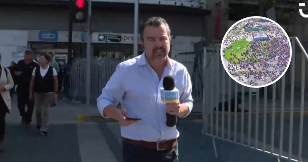 Periodista de CHV afirmó que fueron atacados durante protesta estudiantil: “Nos escupieron”