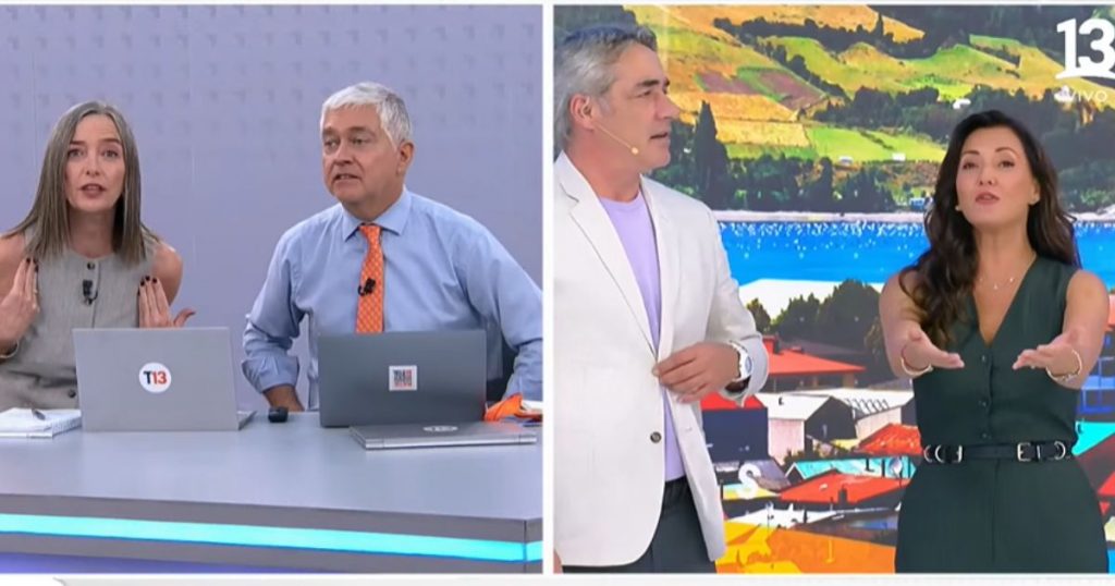 Repenning protagoniza inesperado momento en vivo con Consuelo Saavedra en Canal 13: dejó a todos boquiabiertos