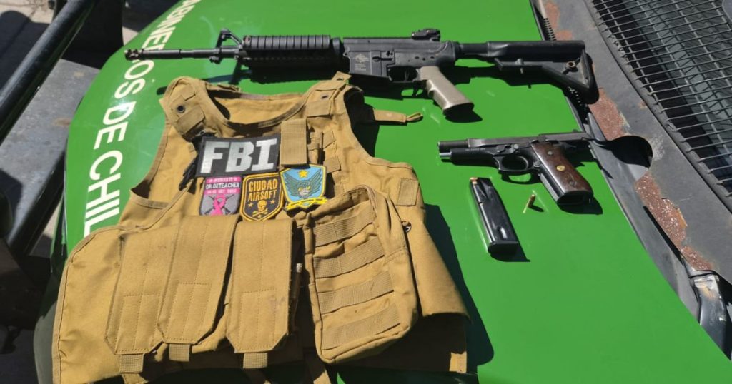 Operativo en Renca: tres detenidos y arsenal incautado tras patrullaje policial