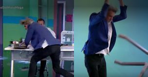 “¿Qué pasó, padrino?”: Pancho Melo recrea famosa escena de Isla Paraíso y termina botando mesa