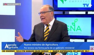 Nuevo ministro de Agricultura aborda los desafíos del agro chileno