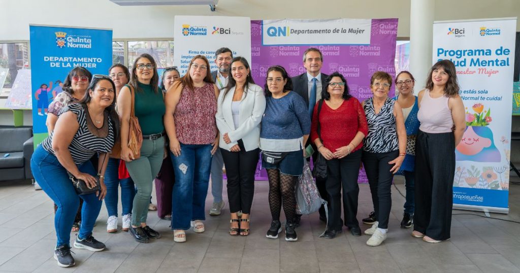 “Bienestar Mujer”: Municipalidad de Quinta Normal y Bci Seguros lanzan programa gratuito de salud mental para 500 mujeres
