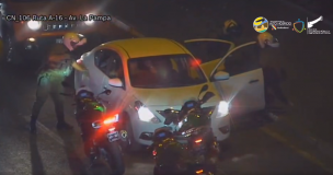 Cámaras municipales permiten detención de banda y recuperación de vehículo robado