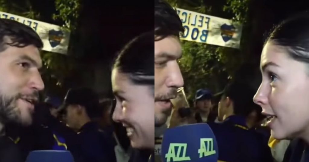 “Primer gol de la noche”: coqueteo en vivo entre periodista y fanática de Boca Juniors se vuelve viral