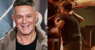 Alejandro Sanz confirma romance con actriz peruana y lo sella con beso en concierto en Brooklyn