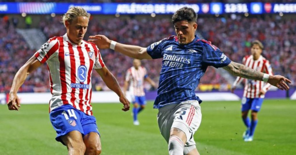 Atlético de Madrid y Arsenal igualan 1-1 y definirán al finalista de la Champions en Londres