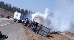 Accidente en Ruta 78: camión de alto tonelaje se vuelca y provoca congestión en dirección a Santiago