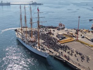 Buque Escuela Esmeralda inicia su 70° Crucero de Instrucción desde Valparaíso