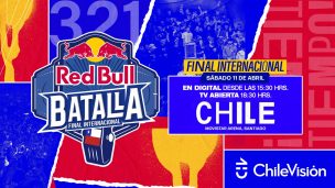 Chilevisión transmitirá este sábado la Batalla Final Internacional de Red Bull en Chile
