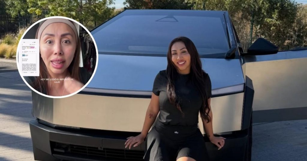 Naya Fácil estalló contra el impuesto al lujo de su Cybertruck: 