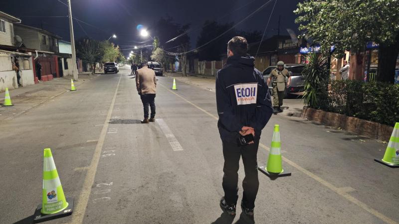 Hombre muere acribillado en vía pública de Pedro Aguirre Cerda