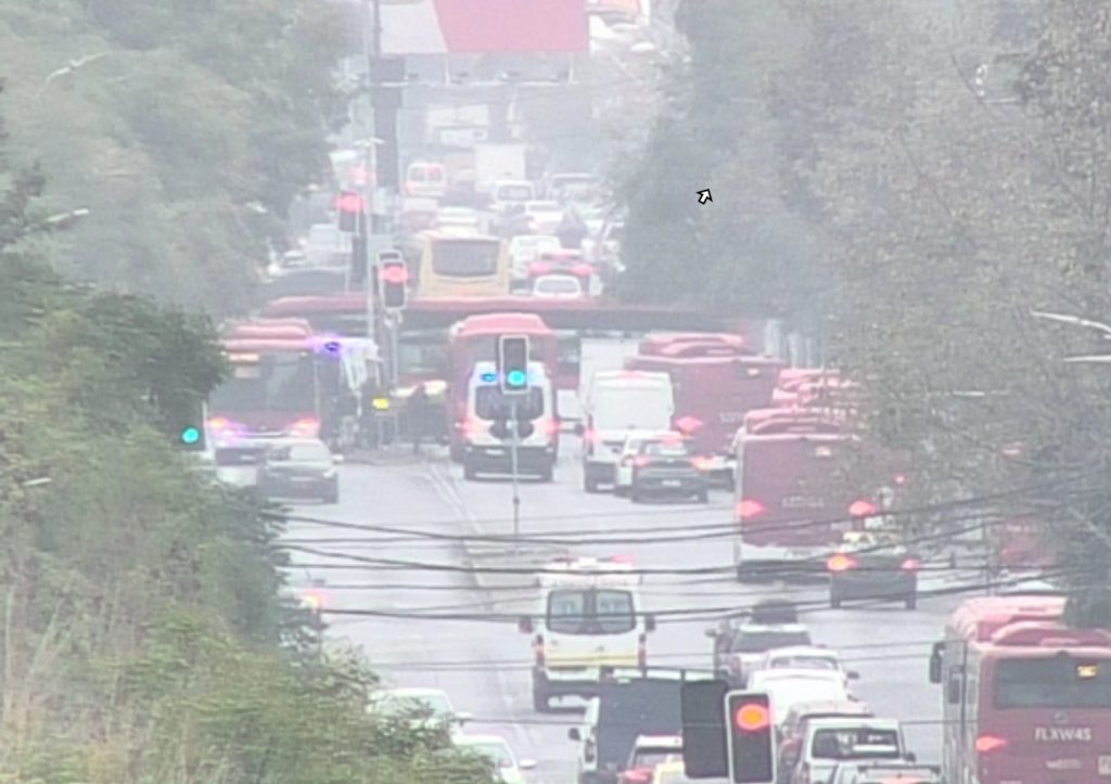 Atropello en Matucana genera restricción de pista y alta congestión en Santiago