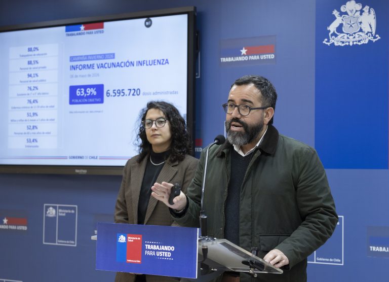 Minsal alerta por alza de virus respiratorios y baja vacunación infantil contra la Influenza