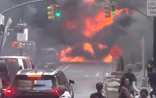 Impacto en Nueva York tras auto que explotó en llamas frente a Wall Street