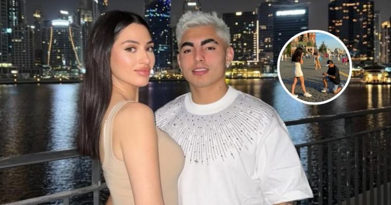 Jordhy Thompson le pidió matrimonio a Camila Sepúlveda en romántico viaje a Moscú