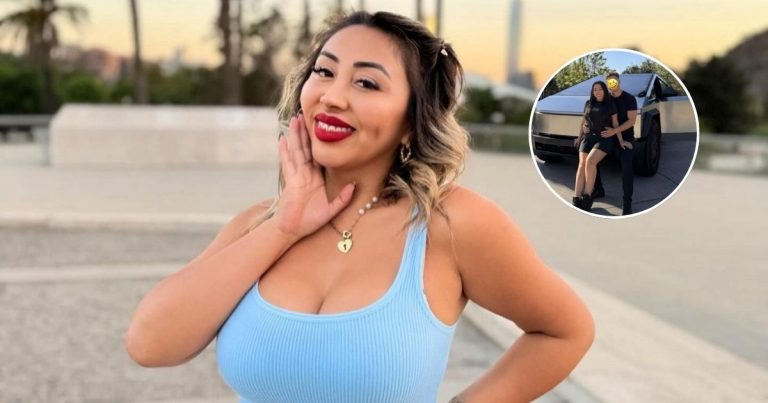 “Estoy…”: Naya Fácil reacciona tras rumores por foto con misterioso hombre en su Cybertruck