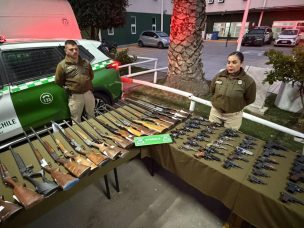 Retiran 113 armas y más de 2.400 municiones en operativo de control en San Bernardo