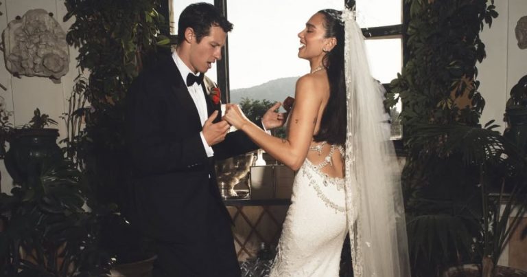Dua Lipa revela inéditas fotos de su matrimonio con Callum Turner en Italia
