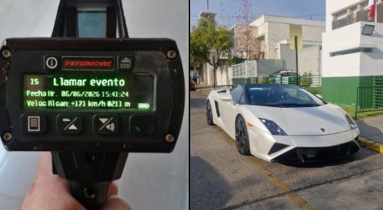 Detienen a conductor de Lamborghini por circular a 171 km/h en Vitacura