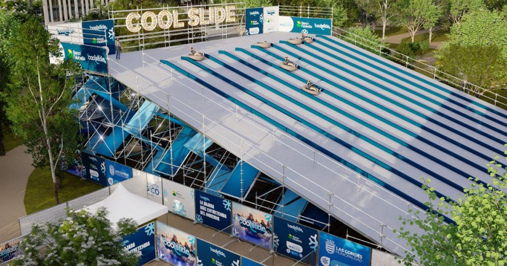 CoolSlide debuta en Chile: mega tobogán de hielo y La Gran Rueda llegan al Parque Araucano