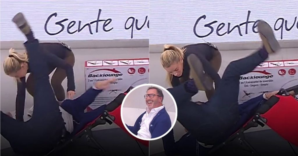 Eduardo Fuentes terminó en el suelo tras fallida demostración en vivo: “Pasé de largo”