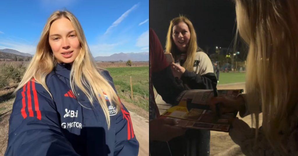 Novia de Alexis Sánchez mostró inesperado recibimiento en Tocopilla: firmó hasta álbumes del Mundial